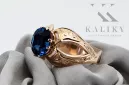 Sapphire Original Vintage 14K Rose Gold Ring Vintage vrc135r